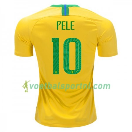 Brazilië Pele 10 Thuis Shirt WK voetbal 2018
